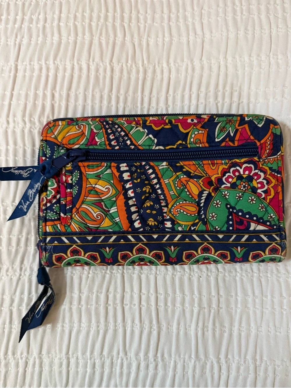 Vera Bradley Venetian Paisley Quilted Zip Wallet